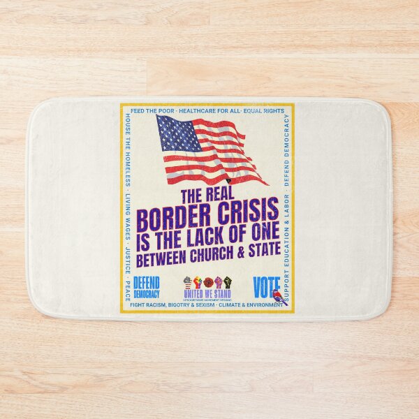 Item preview, PMD00964 Progressive Movement Designs patriotic American Liberty Border Crisis design shows you support democracy and progressive goals for Progressives Democrats Independents Liberals designed and sold by ProgressiveLeft.