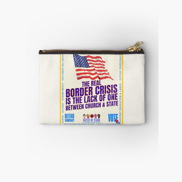 Item preview, PMD00964 Progressive Movement Designs patriotic American Liberty Border Crisis design shows you support democracy and progressive goals for Progressives Democrats Independents Liberals designed and sold by ProgressiveLeft.