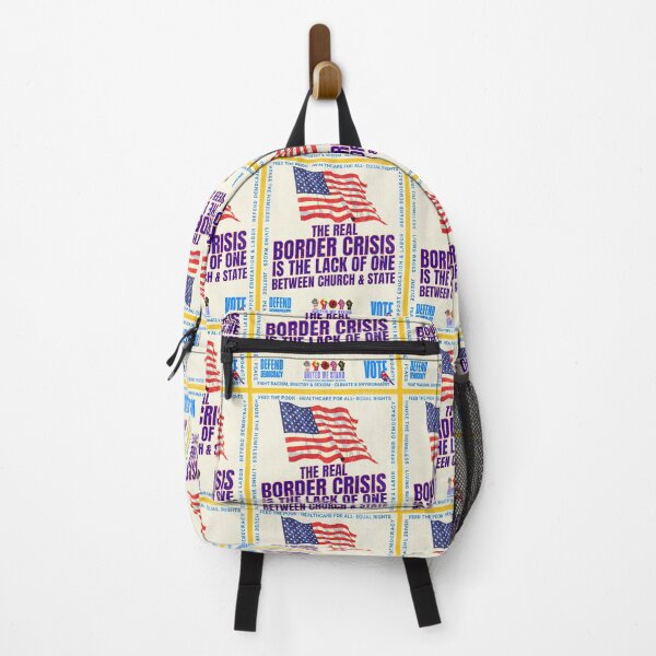 Item preview, PMD00964 Progressive Movement Designs patriotic American Liberty Border Crisis design shows you support democracy and progressive goals for Progressives Democrats Independents Liberals designed and sold by ProgressiveLeft.