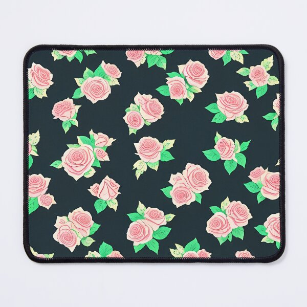 Item preview, Light Pink Roses on a dark background designed and sold by TrickstersTrove.