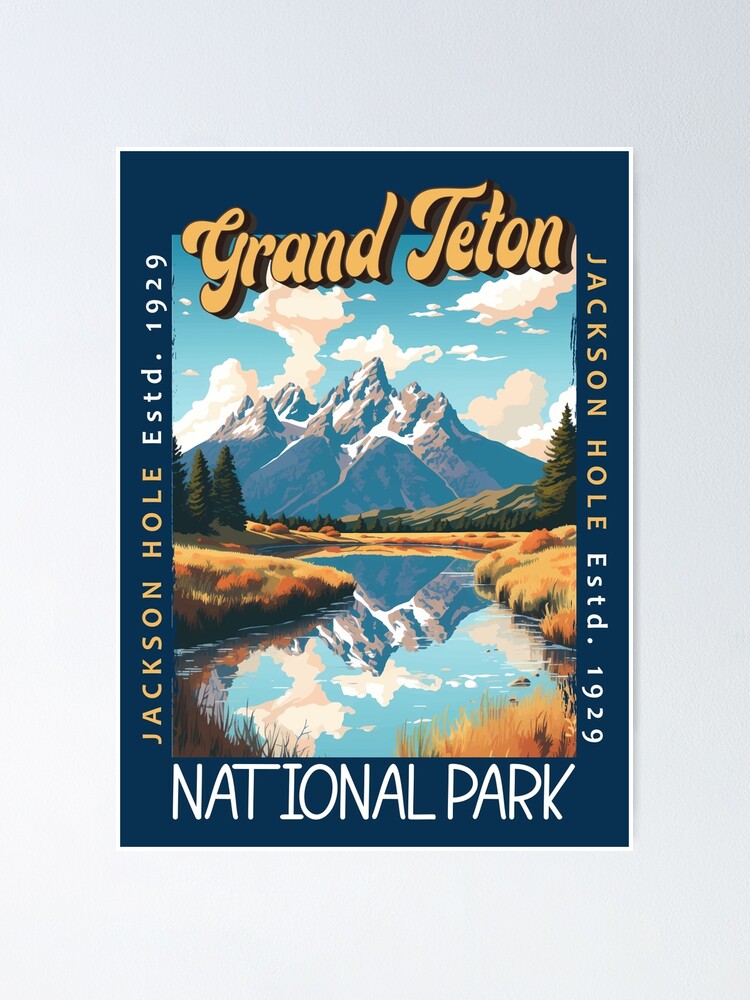 Vintage Grand Teton National Park T-Shirt -- Distressed Vintage Grand Teton National Park T-Shirt -- Distressed
