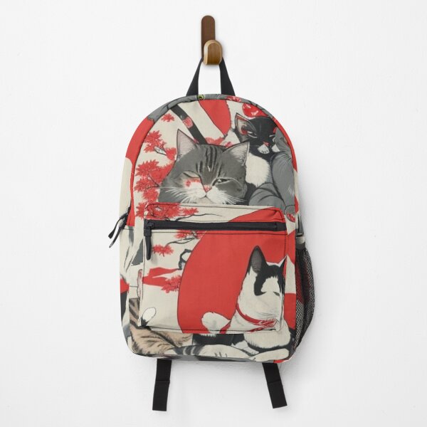 Item preview, EXTRAVAGANZA CAT JAPAN FLAG designed and sold by NewGenWitchcraft.