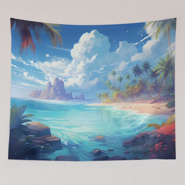 Item preview, Tropical Paradise Landscape designed and sold by Maxouniverse.