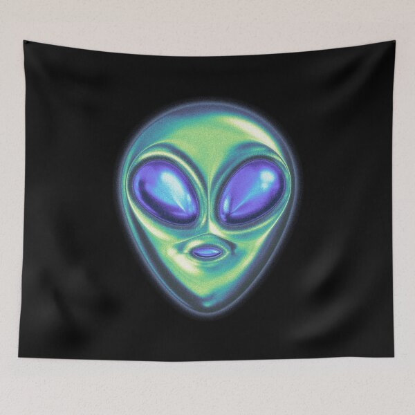 Item preview, phosphorescent green alien 2023 designed and sold by Rocky54.