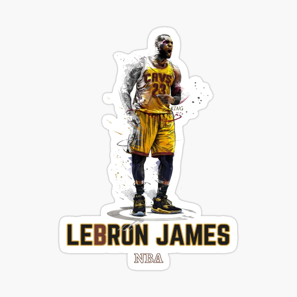 Illustration Wallpaper LeBron Photographic Print for Sale by kartinah09