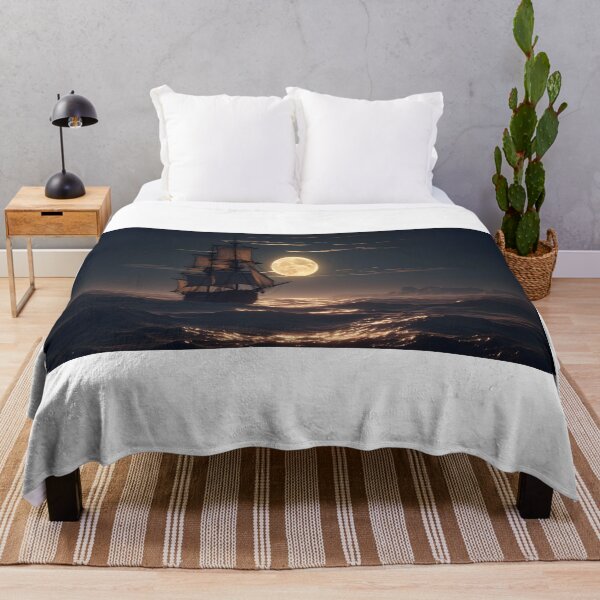 Item preview, Sailing Ship At Sea In Moonlight designed and sold by PeteRascal.