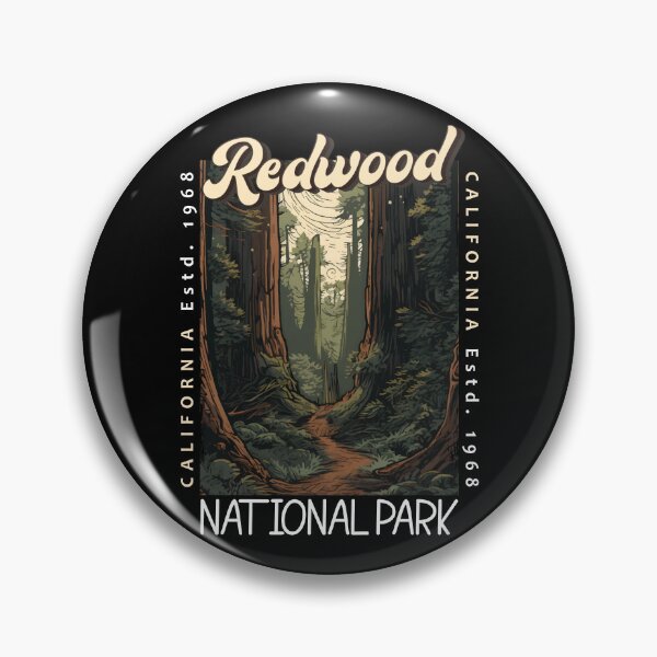 Item preview, Redwood National Park Retro Distressed designed and sold by KrisSidDesigns.