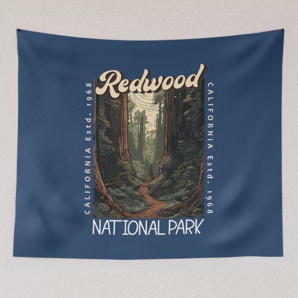 Item preview, Redwood National Park Retro Distressed designed and sold by KrisSidDesigns.