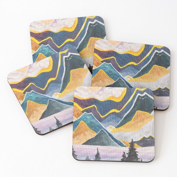 Item preview, Purple Cat Meowntain Landscape designed and sold by jemidoesart.