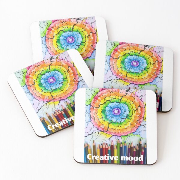 Item preview, Creative mood colorful mandala with many pencils designed and sold by yul4ik80.