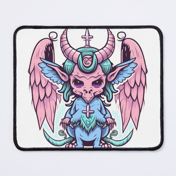 Item preview, Cute Pastel Baby Baphomet designed and sold by cutesykreations.
