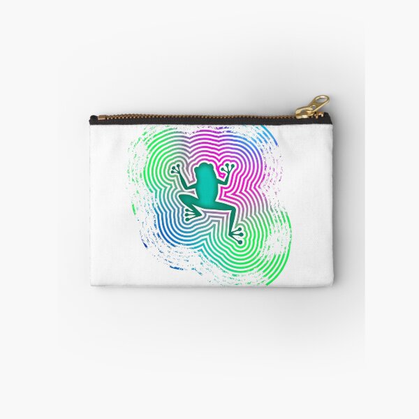 Item preview, Frog walking in rainbow water generating surface ripples designed and sold by edgarbelsol.