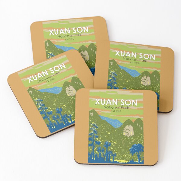 Item preview, Xuan Son National Park Vietnam Travel Art Vintage designed and sold by KrisSidDesigns.