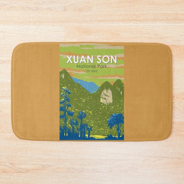 Item preview, Xuan Son National Park Vietnam Travel Art Vintage designed and sold by KrisSidDesigns.