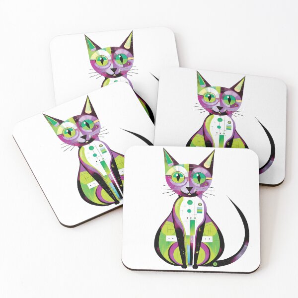 Item preview, Whimsical Cat #6 designed and sold by Cindy Sowers.