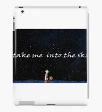 Calvin And Hobbes Take Me Into The Sky iPad Case/Skin