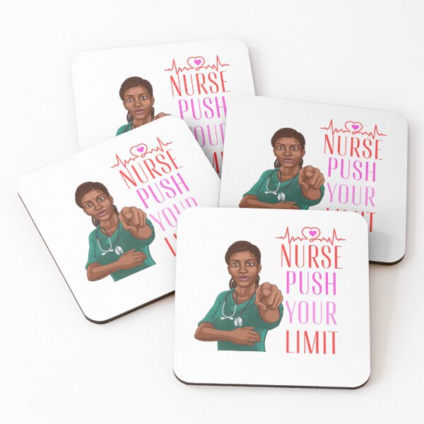 Item preview, Black Nurse Messy Bun Life, Push Your Limit designed and sold by ShopULove.
