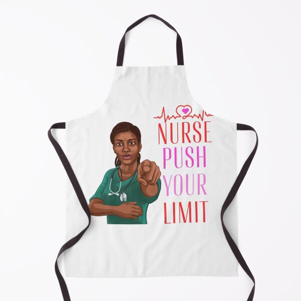 Item preview, Black Nurse Messy Bun Life, Push Your Limit designed and sold by ShopULove.