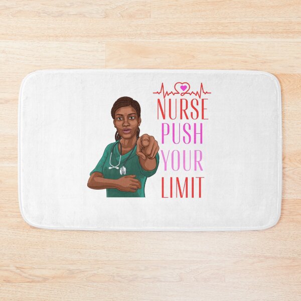 Item preview, Black Nurse Messy Bun Life, Push Your Limit designed and sold by ShopULove.