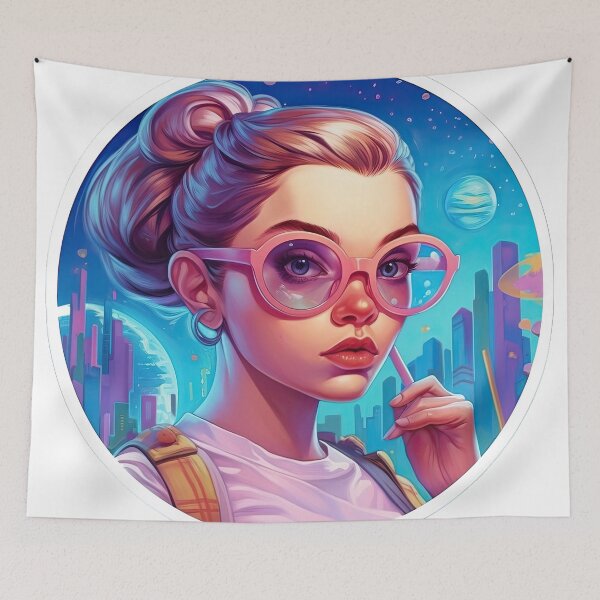 Item preview, Girl in the future world designed and sold by abmkf.
