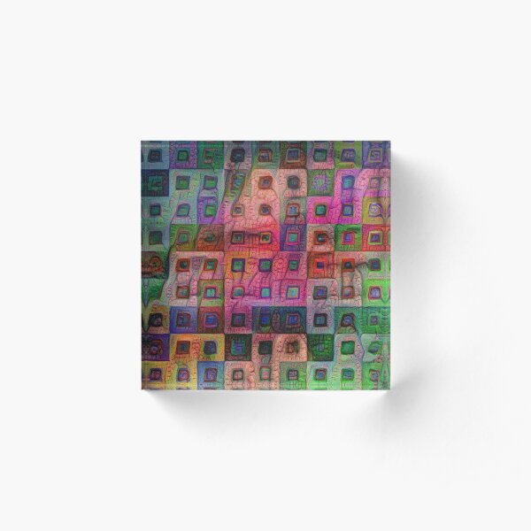 Autumn #DeepDream A Acrylic Block