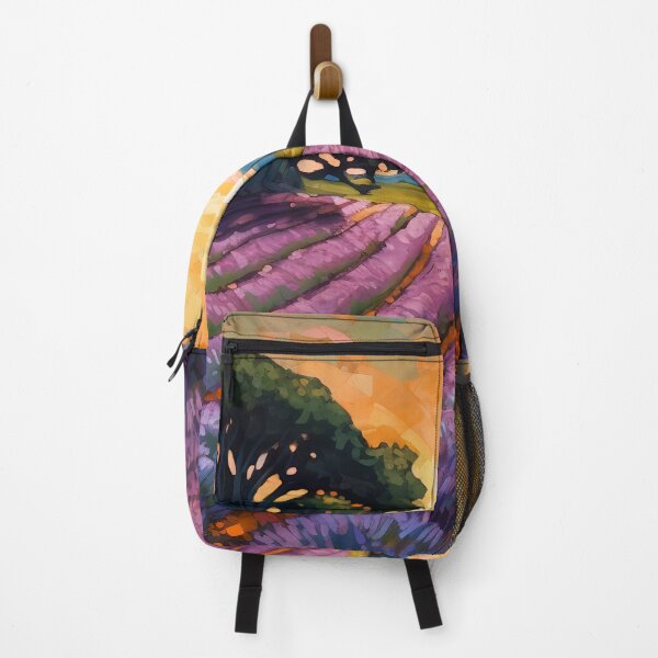 Item preview, Lavender fields in French countryside landscape 2 designed and sold by Red Witch Art.