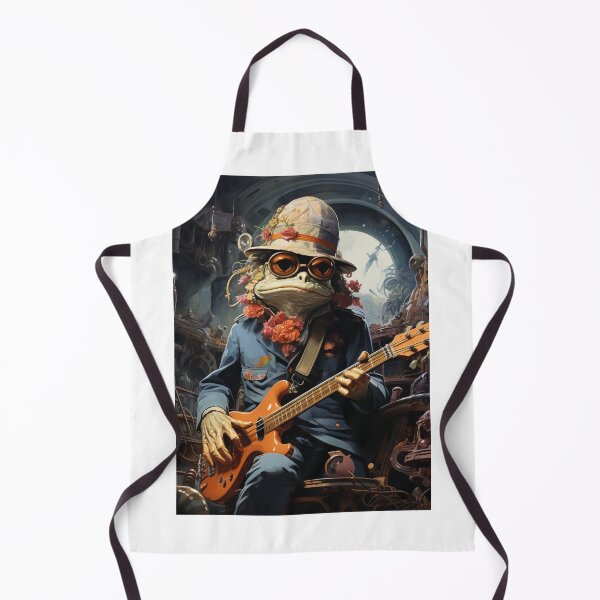 Item preview, Apocalyptic Digital Cyber Frog Musician designed and sold by StarlasShop.