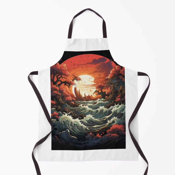 Item preview, Surf the sunset with Futuristic AI: Digital Nature designed and sold by StarlasShop.