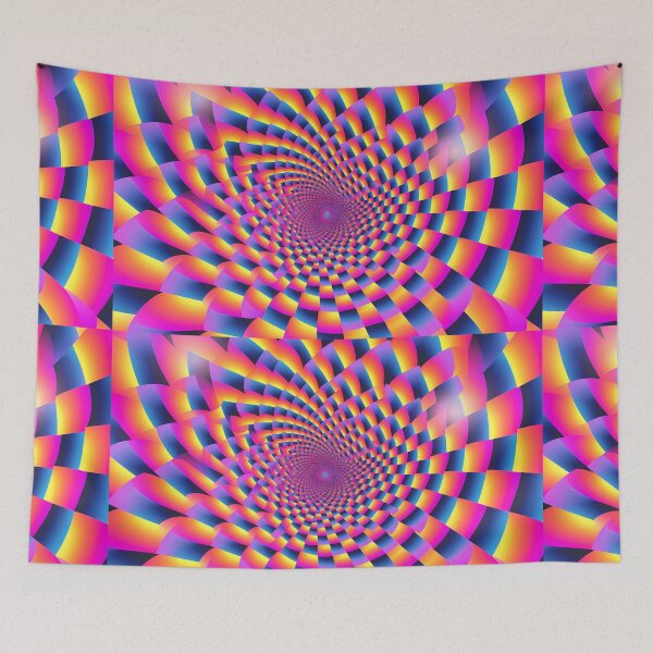 Item preview, Psychedelic Tapestry, Bedroom Wall Decor, Wall Hanging Trippy Tapestry, Trippy Room Decor, Aesthetic Wall Decor, Psychedelic Tapestry designed and sold by TileTango.
