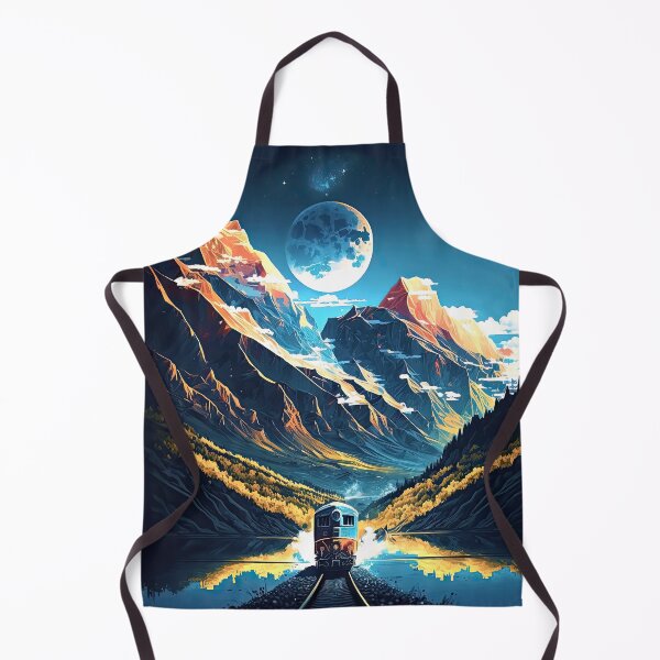 Item preview, Just A Train in an unreal world under the full moon designed and sold by iguananick.