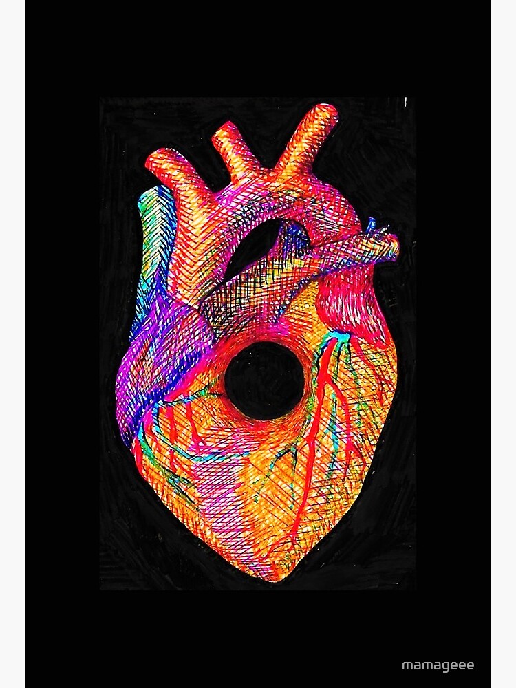 There's a Hole in My Heart Art Board Print for Sale by mamageee