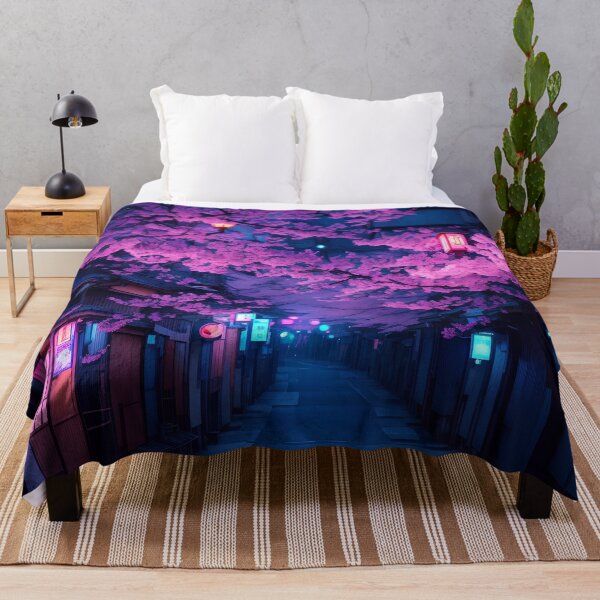 Item preview, Goshogawara Kyoto Beautiful Neon Street designed and sold by AiArtMerch.