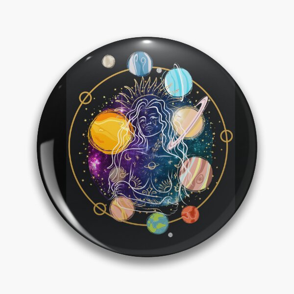 Item preview, Galaxy Spiritual woman chakra  designed and sold by Trippy Jane Art.