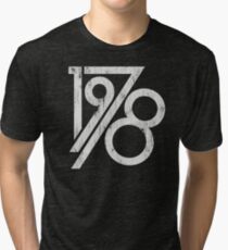 Retro Vintage 1978 - 40th Birthday T-Shirt Tri-blend T-Shirt