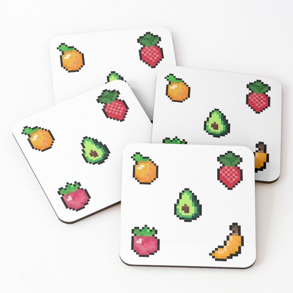 Artikelvorschau, Pixel-Art-Frucht-Aufkleberpaket entworfen und verkauft von wonderxwander.