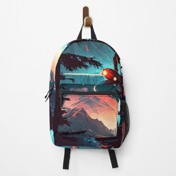 Item preview, Riding my motorbike in a mountainscape with the sky on fire. designed and sold by iguananick.