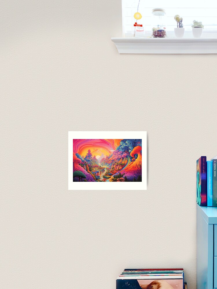 Thumbnail 2 von 3, Kunstdruck, Psychedelic Tapestry, Bedroom Wall Decor, Wall Hanging Trippy Tapestry, Trippy Room Decor, Aesthetic Wall Decor, Psychedelic Tapestry designt und verkauft von TileTango.