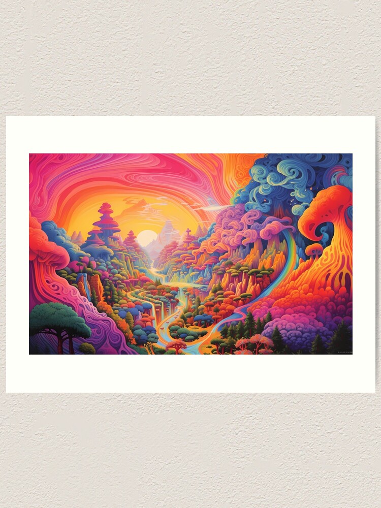 Thumbnail 1 von 3, Kunstdruck, Psychedelic Tapestry, Bedroom Wall Decor, Wall Hanging Trippy Tapestry, Trippy Room Decor, Aesthetic Wall Decor, Psychedelic Tapestry designt und verkauft von TileTango.