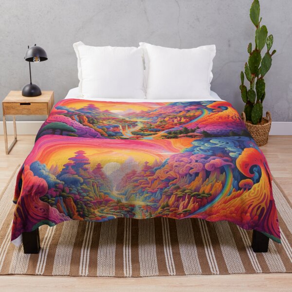 Item preview, Psychedelic Tapestry, Bedroom Wall Decor, Wall Hanging Trippy Tapestry, Trippy Room Decor, Aesthetic Wall Decor, Psychedelic Tapestry designed and sold by TileTango.