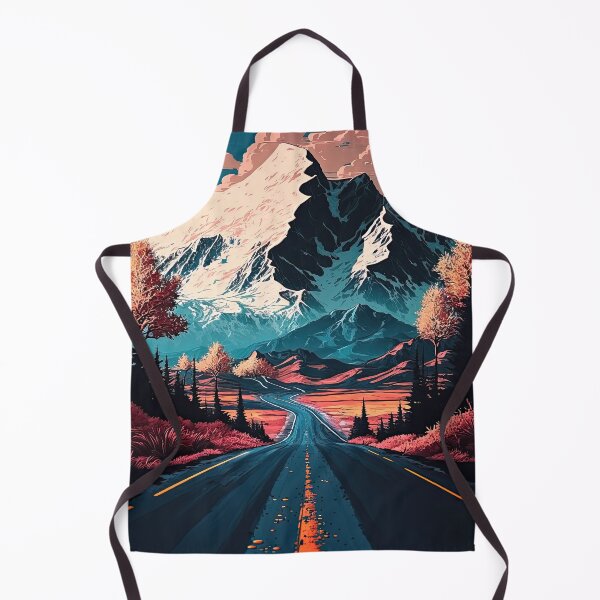 Item preview, Autumn path to a snowy mountain designed and sold by iguananick.