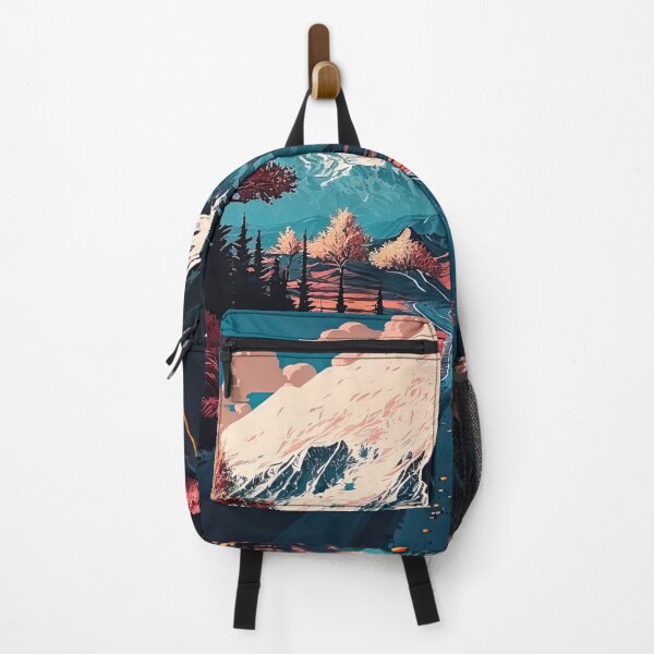 Item preview, Autumn path to a snowy mountain designed and sold by iguananick.