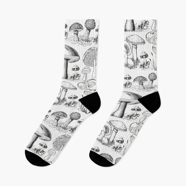 Item preview, Mushroom Pattern Botanical Shrooms designed and sold by ArtThrobDesigns.