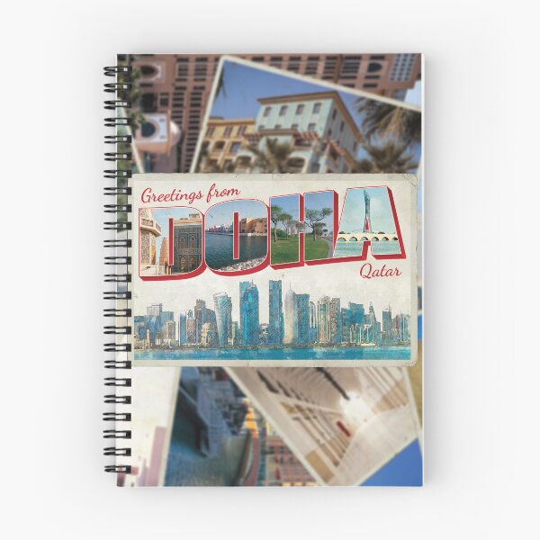 Item preview, Saludos desde Doha en Qatar Recuerdo retro de estilo vintage designed and sold by DeveloperProp0.