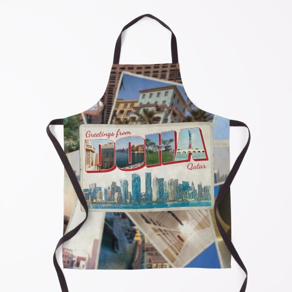 Item preview, Greetings from Doha in Qatar Vintage style retro souvenir designed and sold by DeveloperProp0.