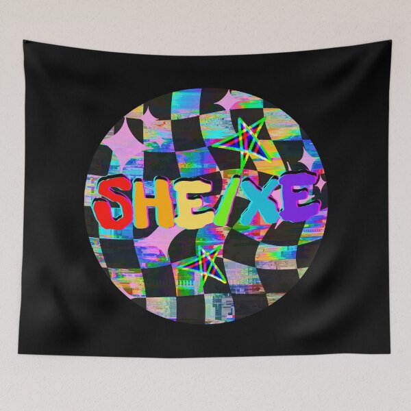 Item preview, Scenecore Pronouns She/Xe Pronoun designed and sold by Furia LGBTQ+ Accessories.