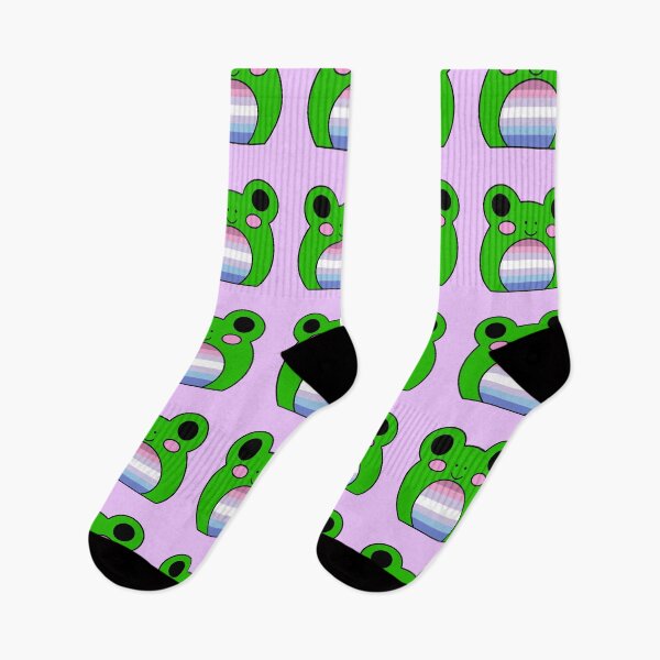 Item preview, Bigender flag frog designed and sold by bookwoof.