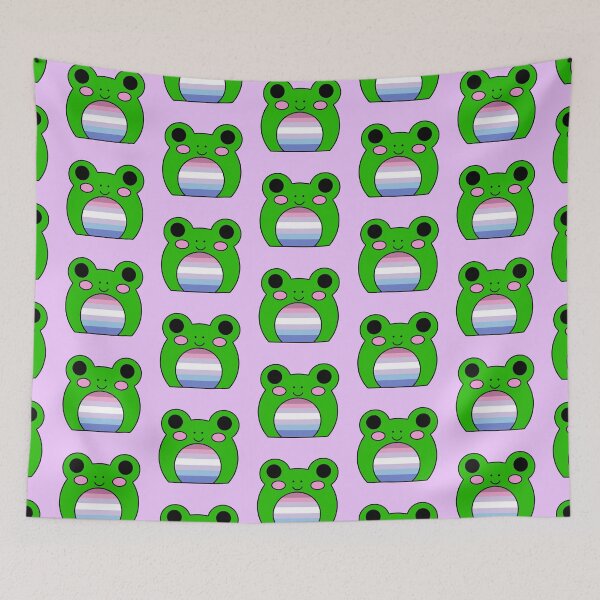 Item preview, Bigender flag frog designed and sold by bookwoof.