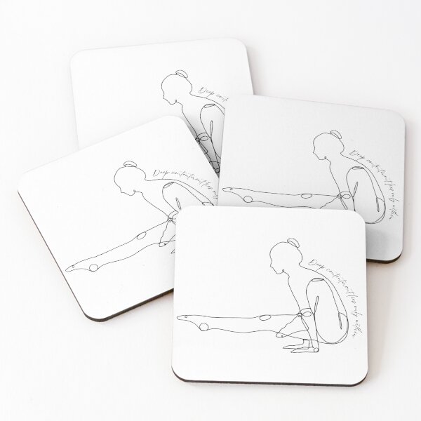 Item preview, Yoga Pose Floating Staff Variation designed and sold by Beth Foster Creative.
