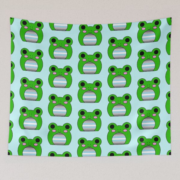 Item preview, Demiboy flag frog designed and sold by bookwoof.
