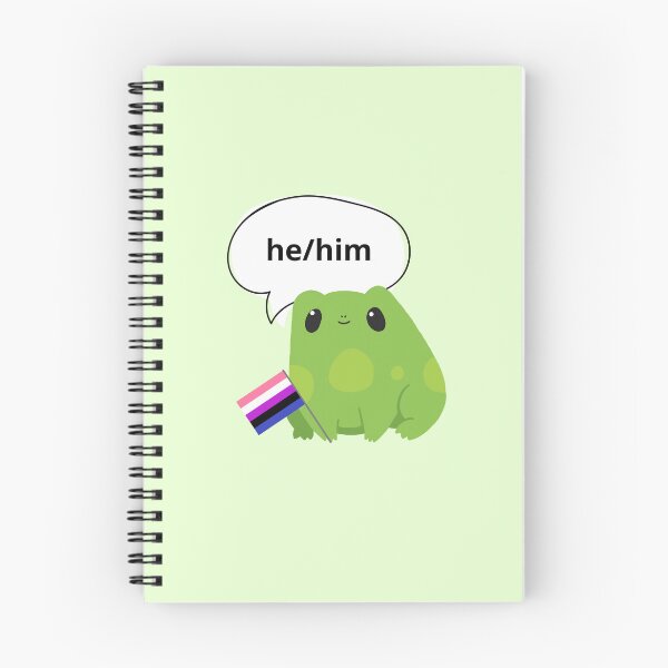 Item preview, Frog Pronouns He/Him Pronoun designed and sold by Furia LGBTQ+ Accessories.